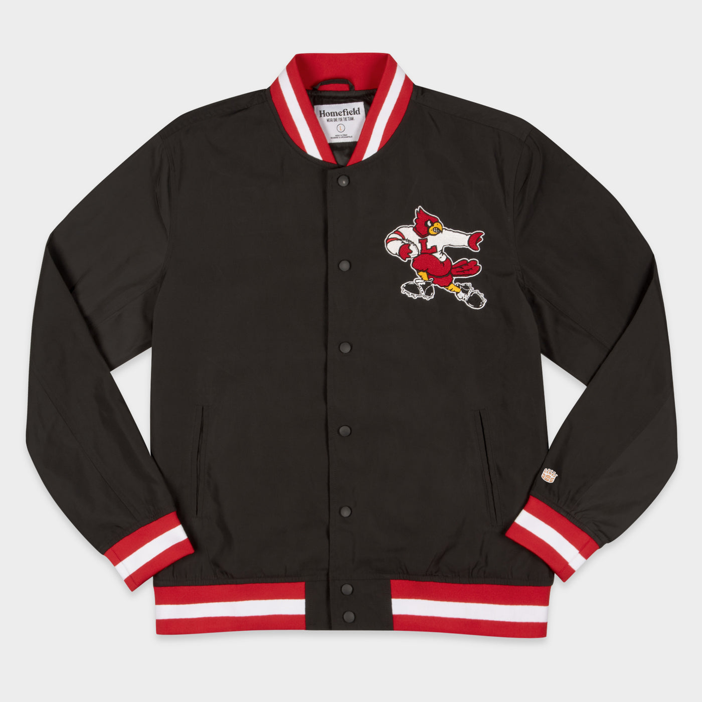 Louisville Cardinals Football Blackout Bomber Jacket