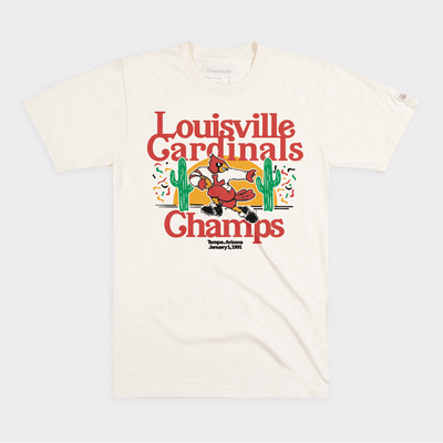 Vintage Louisville Cardinals Shirt Adult Large Red Screen Stars
