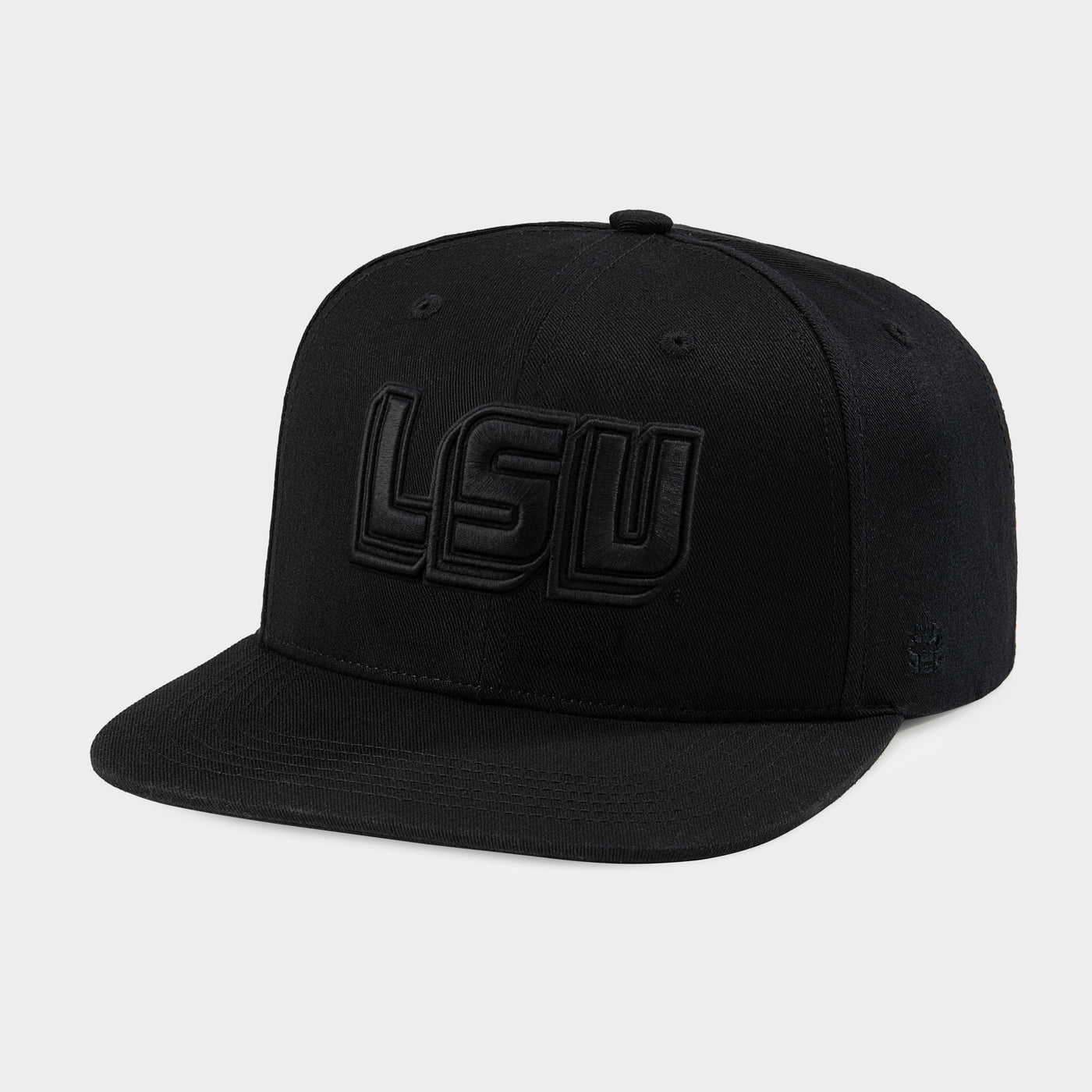 LSU Tigers Logo Blackout Snapback Hat