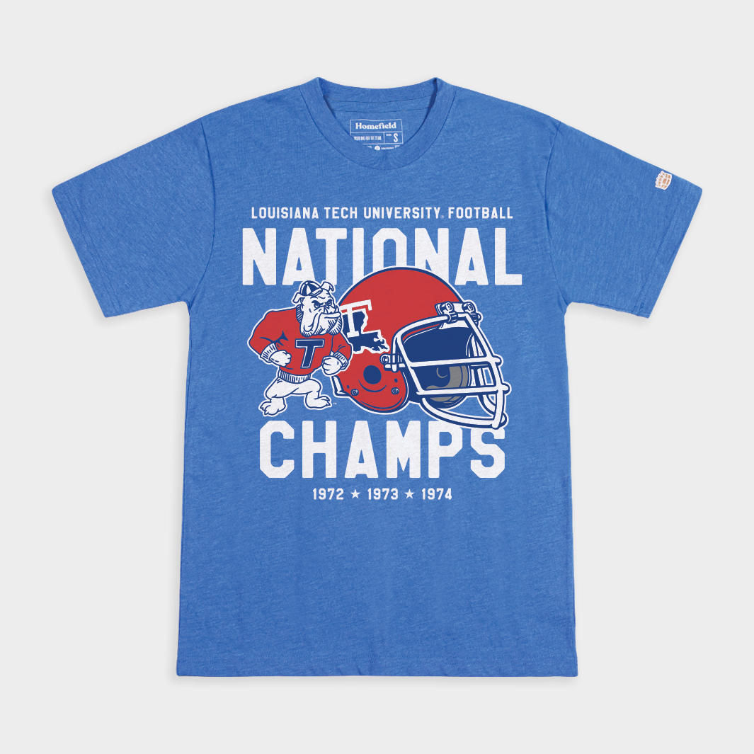 Louisiana Tech Bulldogs Football National Championships Tee