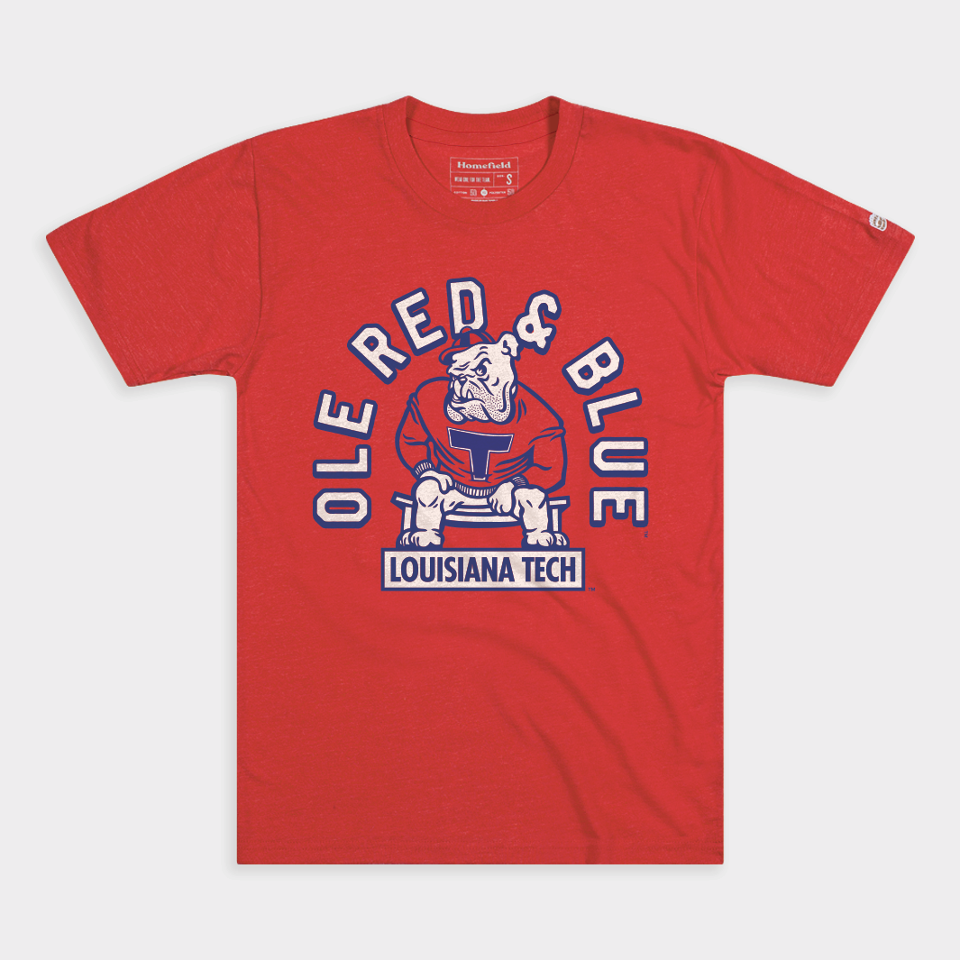 Louisiana Tech "Ole Red and Blue" Vintage Tee