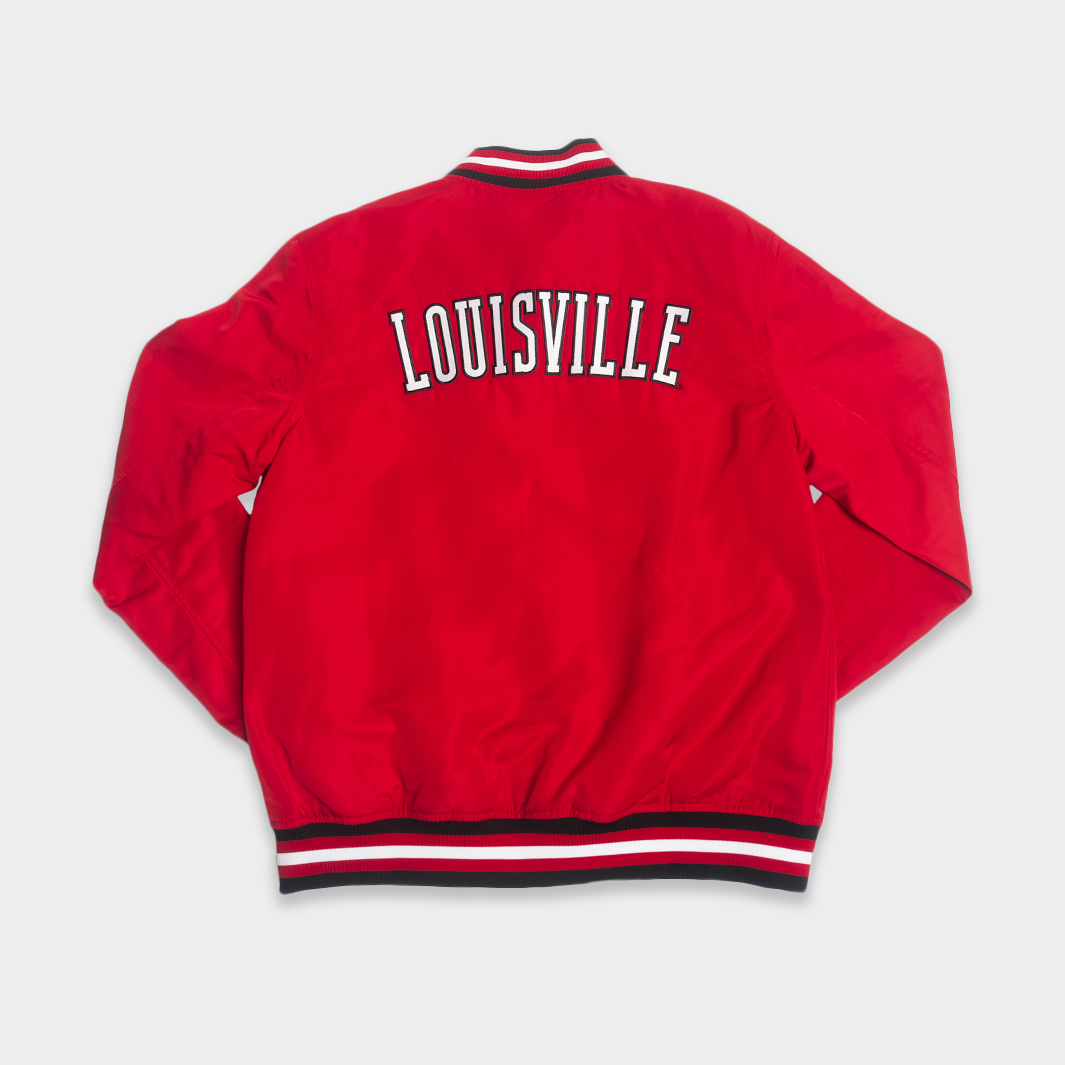 louisville gear Louisville Cardinals Vintage Logo Bomber Jacket L, Homefield, Vintage College Apparel