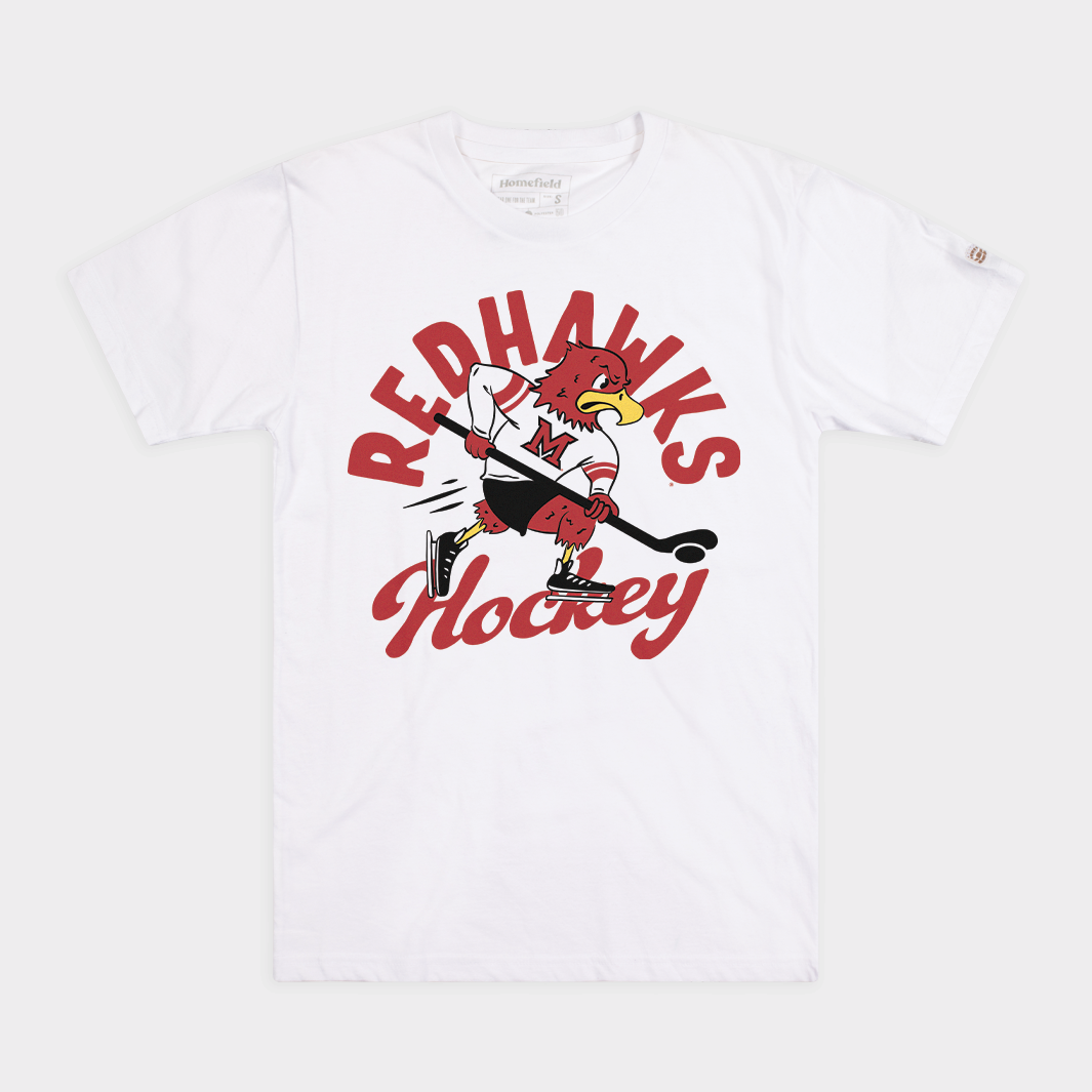 Miami Redhawks Retro Hockey Tee