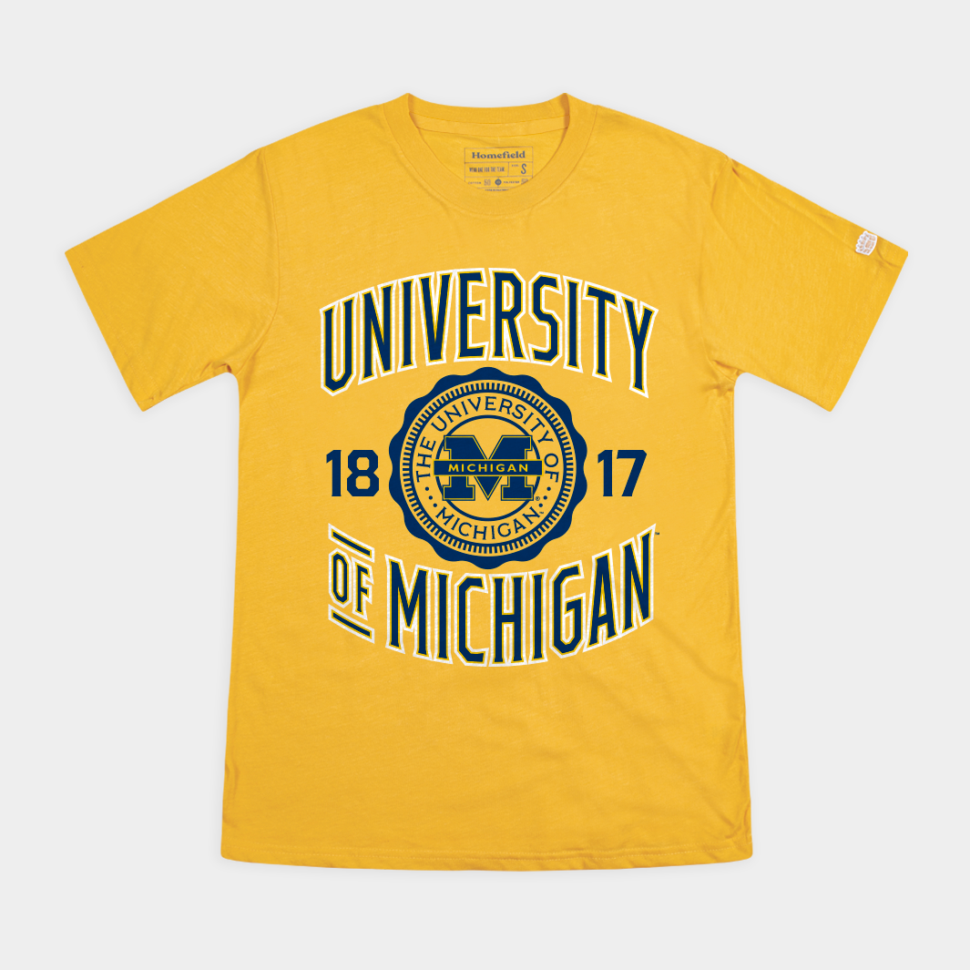 Michigan Retro Seal 1817 Tee | Homefield