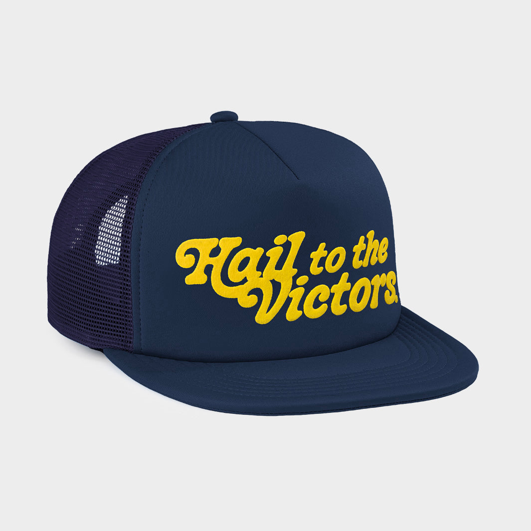 Michigan "Hail" Puff Ink Trucker Hat