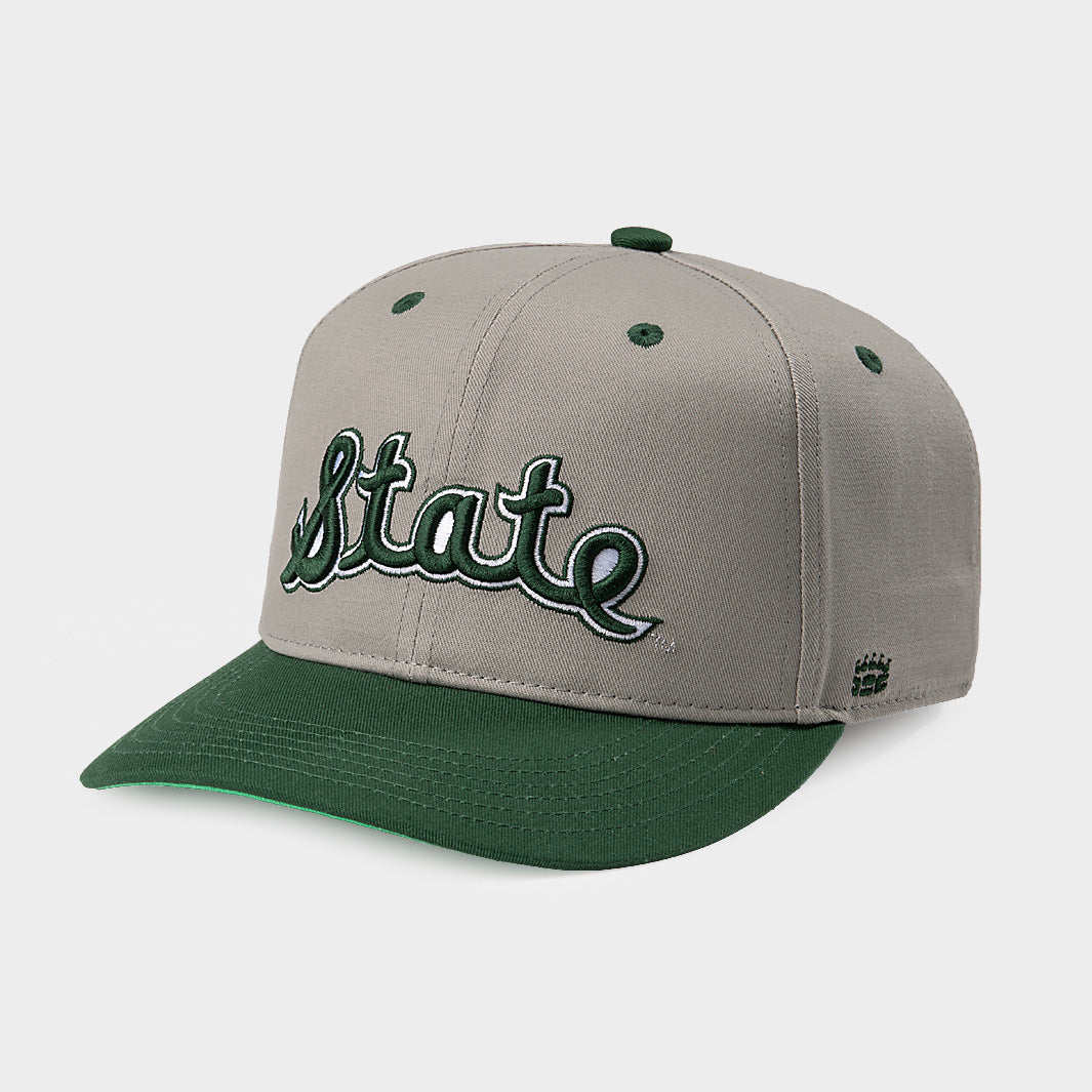 Script Caps Throwback Michigan State Throwback Script Snapback | Homefield
