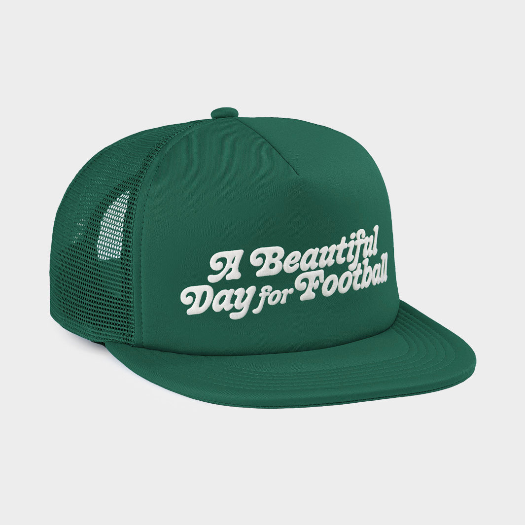 Michigan State "Beautiful Day" Puff Ink Trucker Hat