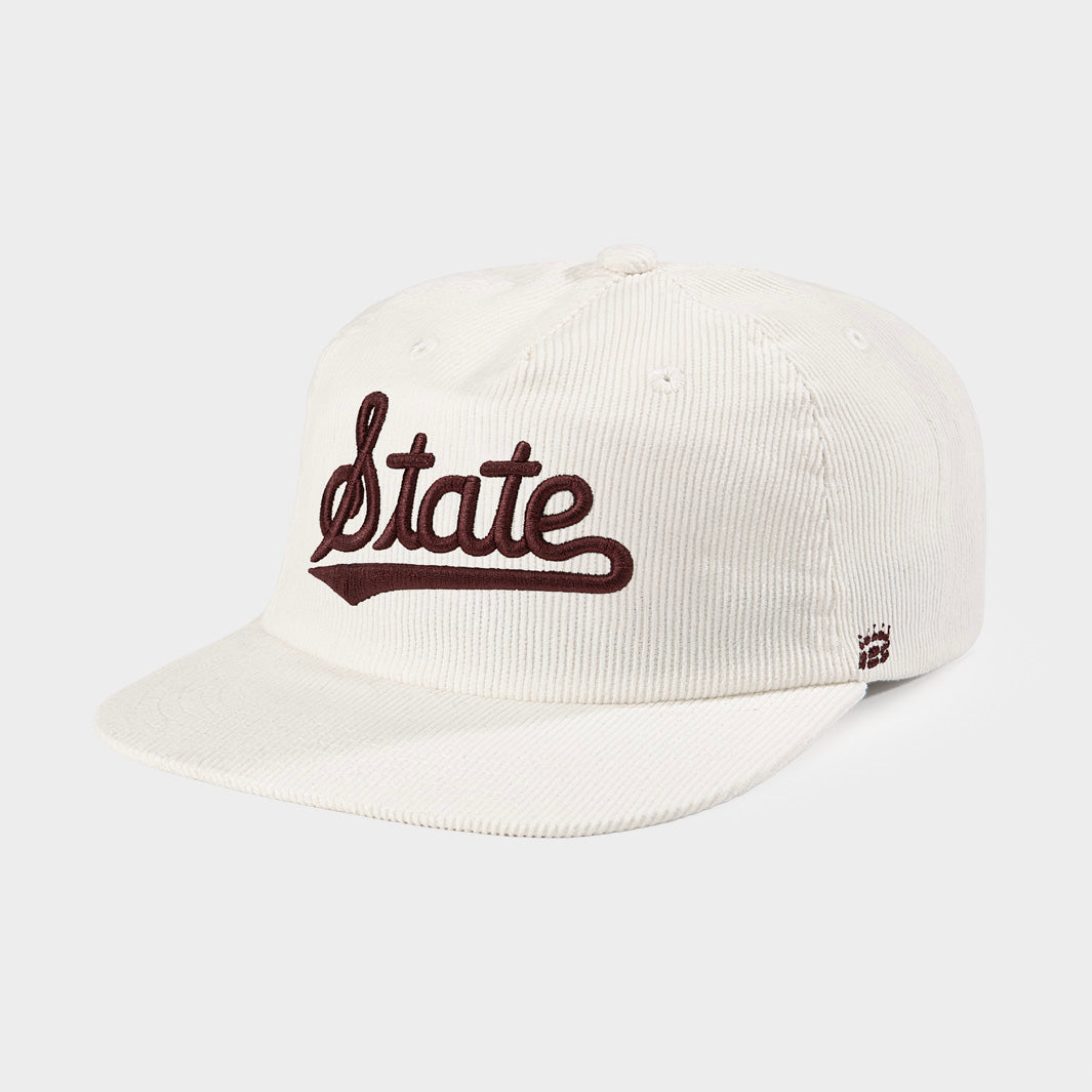 Mississippi State Classic Script Corduroy Hat