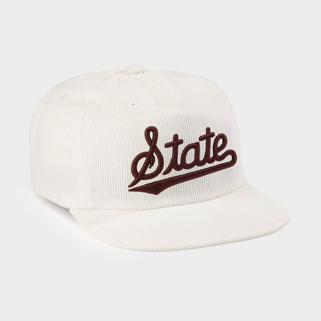 Mississippi State Classic Script Corduroy Hat