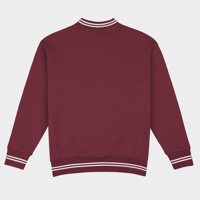 Mississippi State Football Embroidered Tri-Stripe Crewneck
