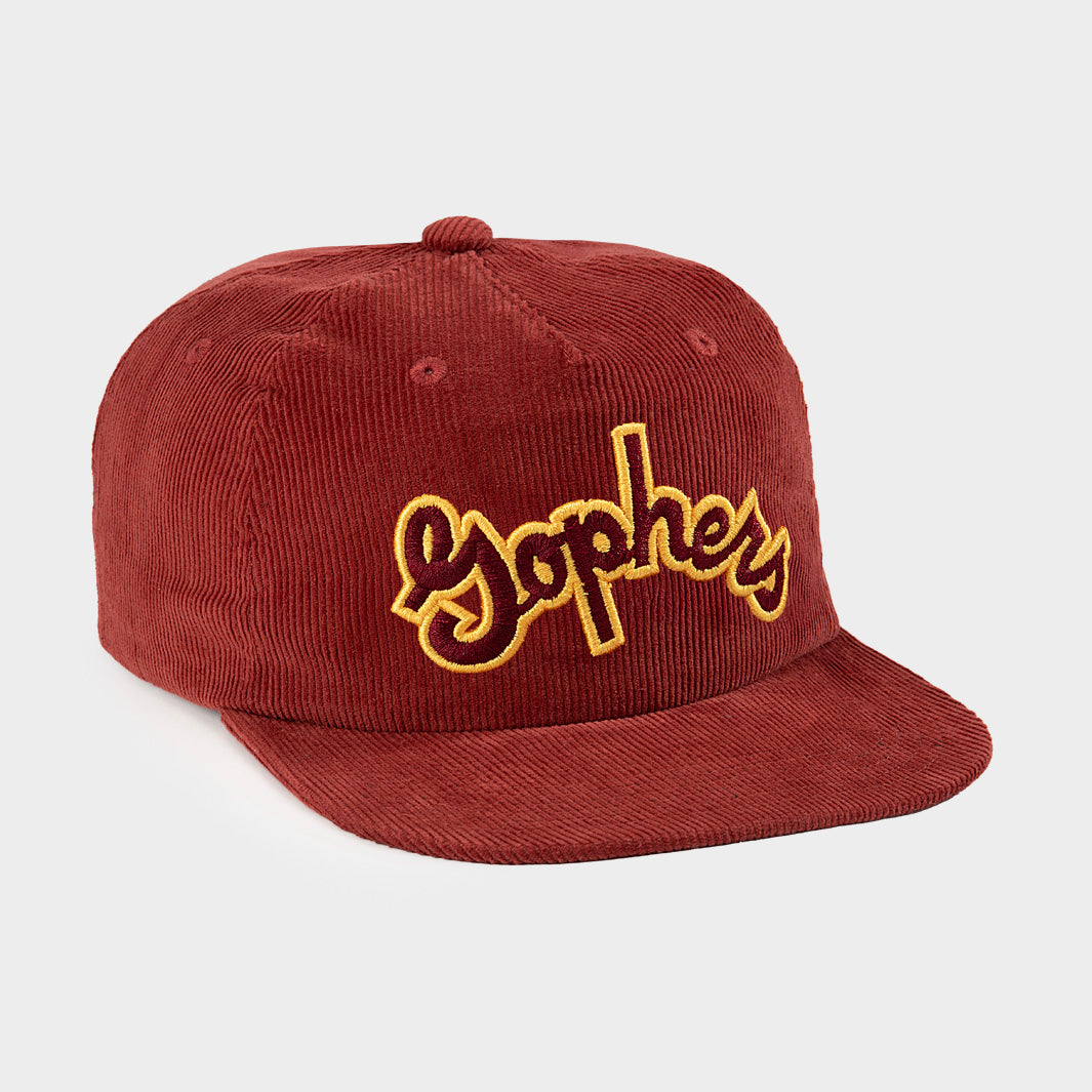 Minnesota Golden Gophers Arched Script Corduroy Hat | Homefield