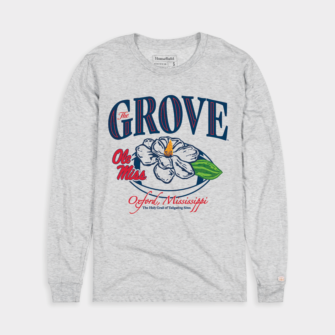 The Grove at Ole Miss Retro Football Long Sleeve
