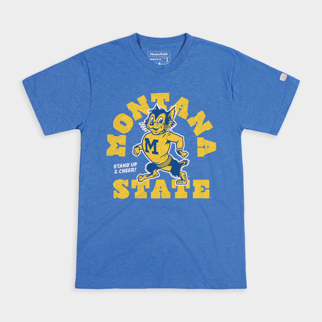 Montana State Bobcats Vintage Mascot Midcentury Tee