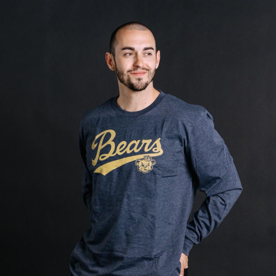 Script California Bears Cal Bears Baseball Script Long Sleeve | Homefield