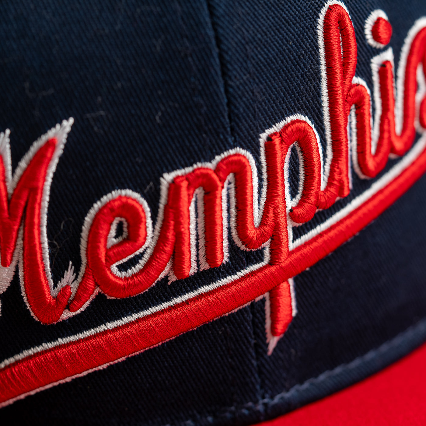 Vintage Memphis Tigers Script Snapback Hat