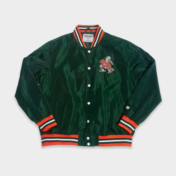 Miami Hurricanes Retro Sebastian Bomber Jacket | Homefield