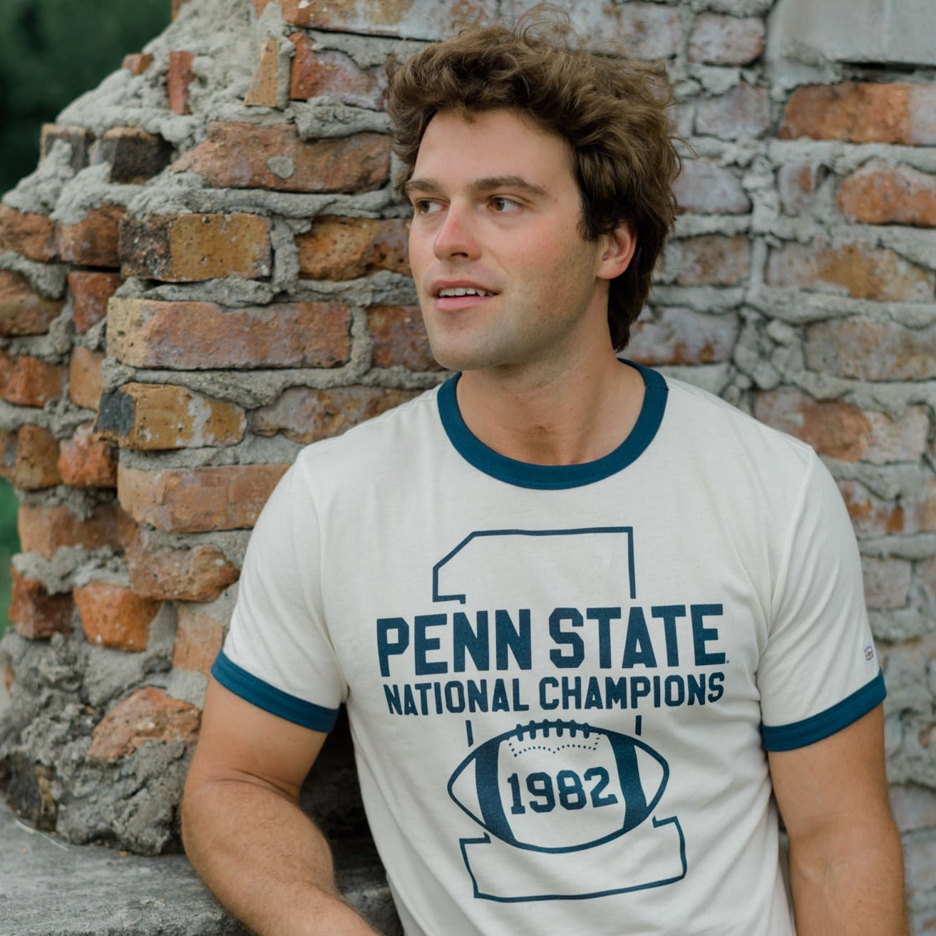 Penn State Football 1982 National Champions Ringer Tee