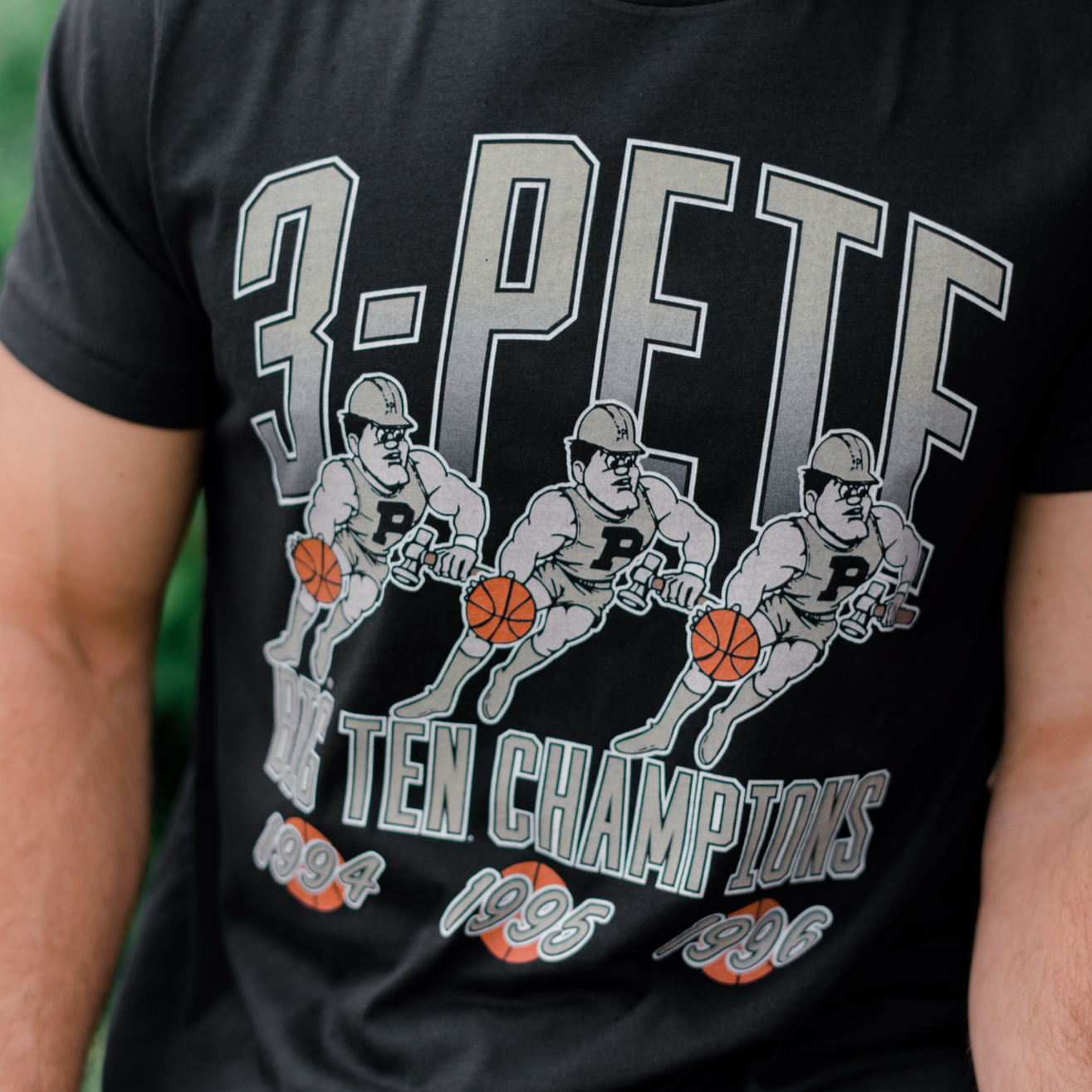 Purdue Boilermakers "3-Pete" Big Ten Champions Tee