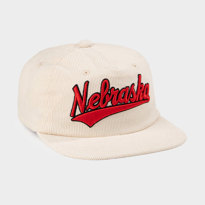 Nebraska Cornhuskers Classic Script Corduroy Hat
