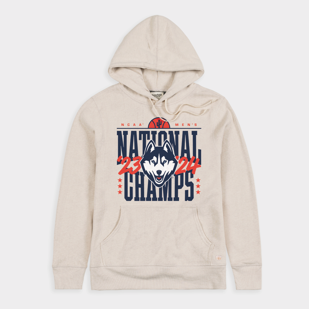 UConn Men's Basketball 2023 and 2024 Champions Hoodie