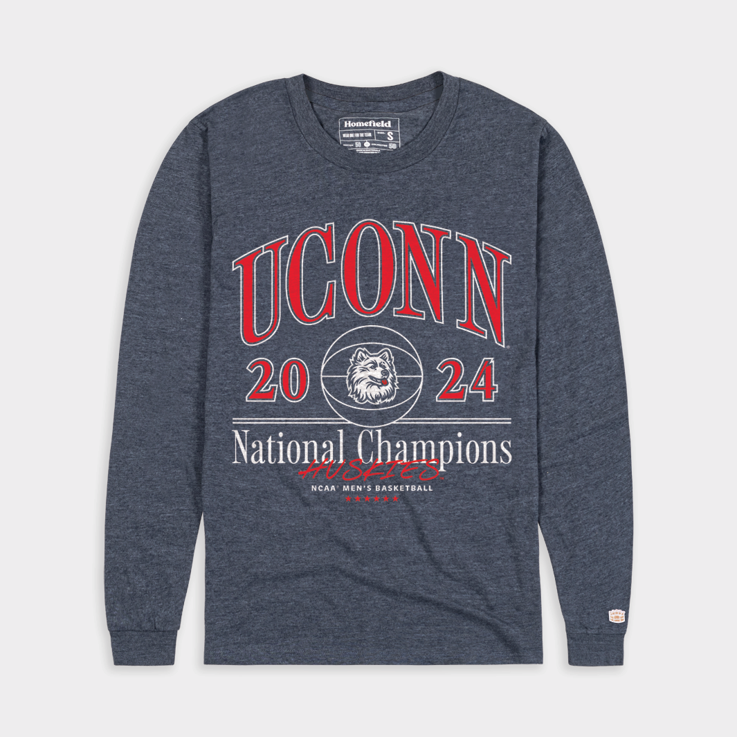 UConn Men's Basketball 2024 National Champs Long Sleeve