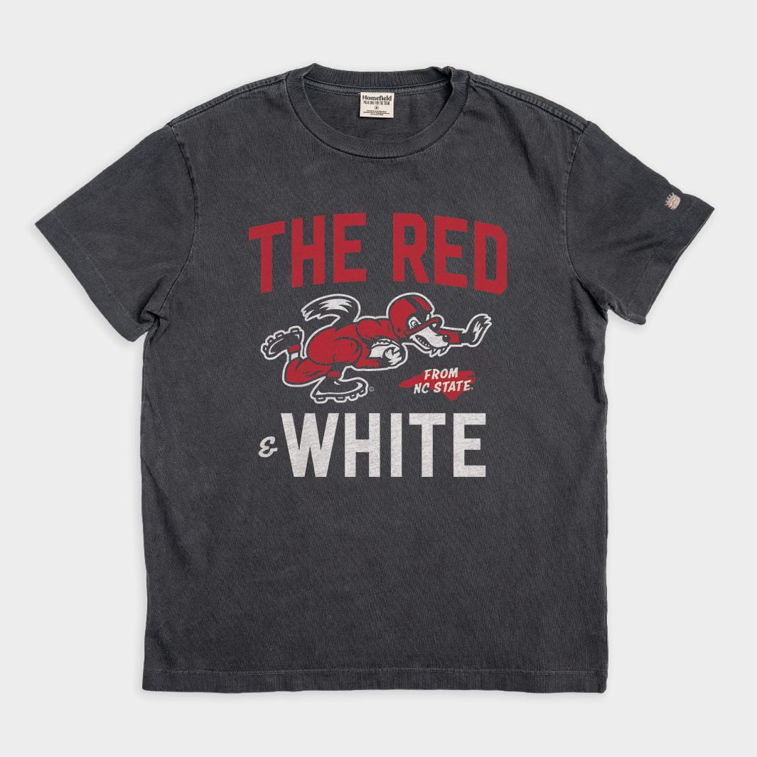"The Red and White" NC State Football Heavyweight Tee