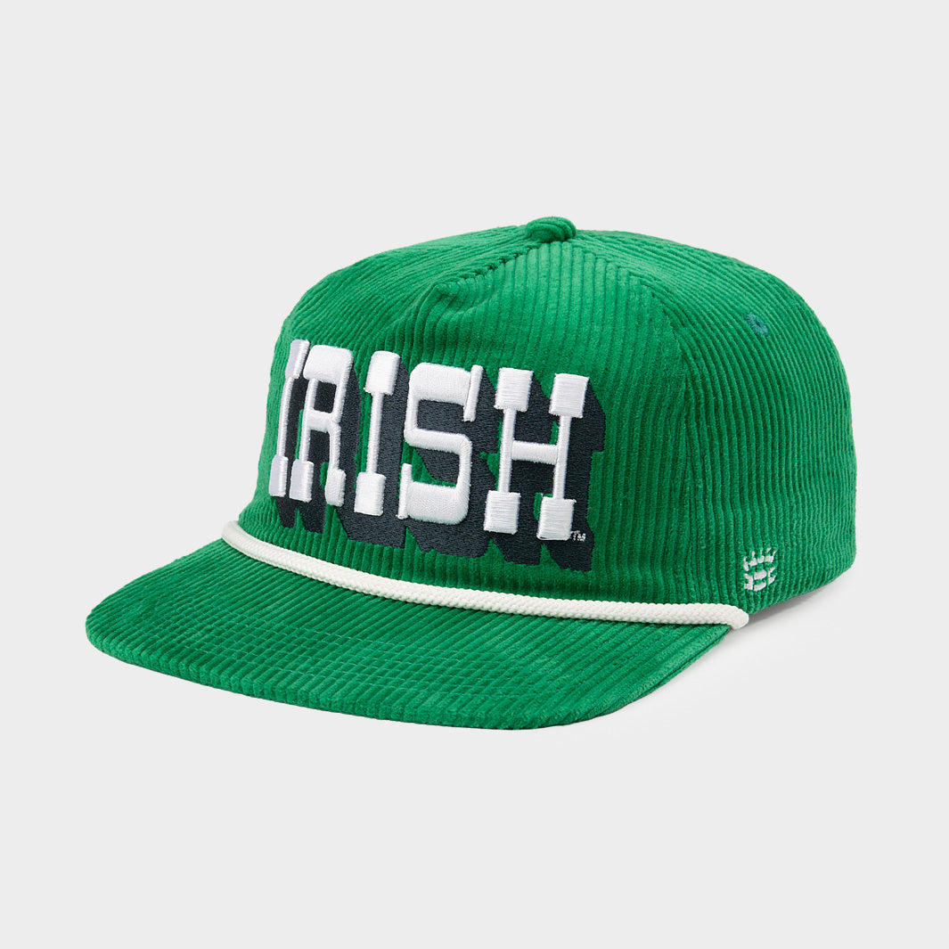 Notre Dame Fighting Irish Kelly Green Corduroy Hat