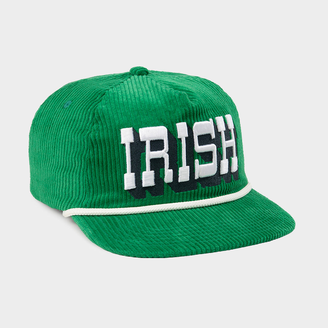 Notre Dame Fighting Irish Kelly Green Corduroy Hat