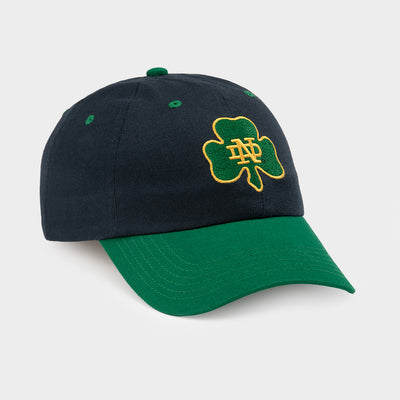 Notre Dame Monogram Shamrock Dad Hat