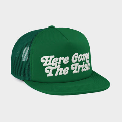 Notre Dame "Here Come the Irish" Puff Ink Trucker Hat