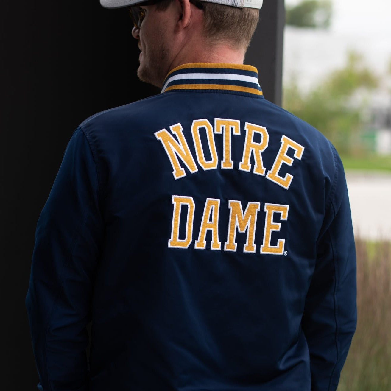 Notre Dame Vintage Monogram Bomber Jacket