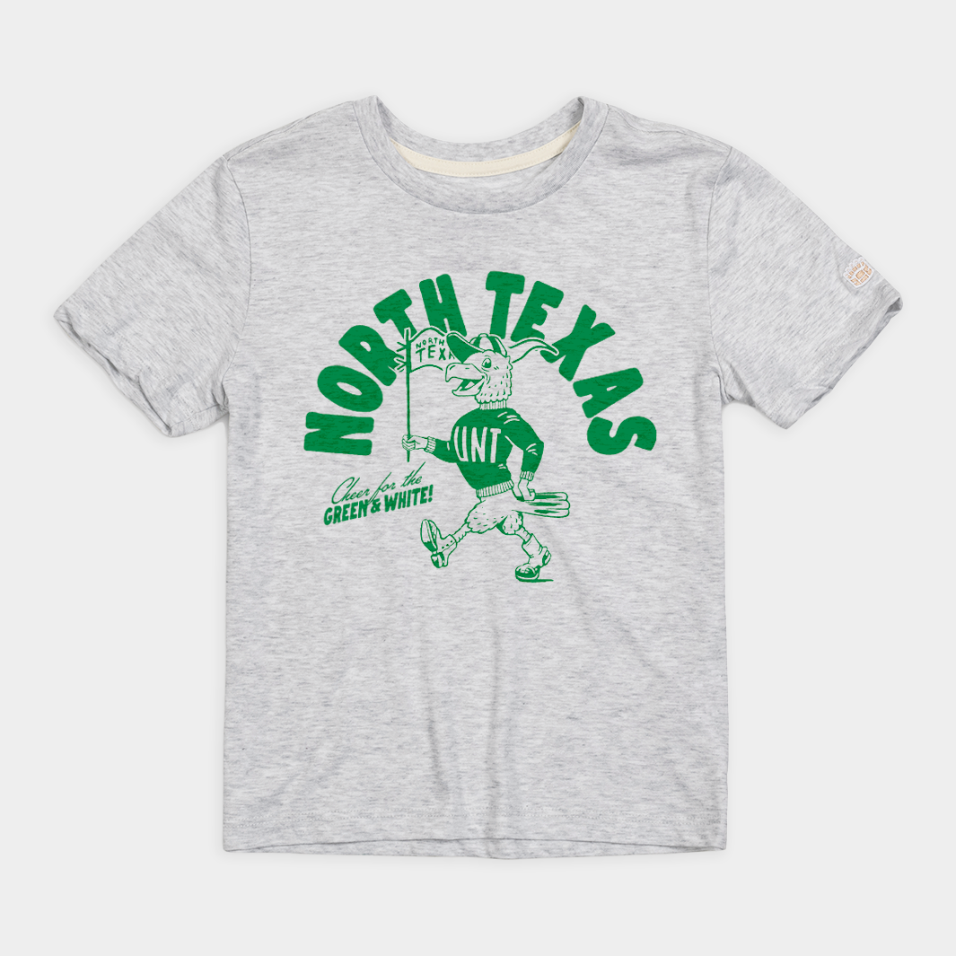North Texas Vintage "Green and White" Youth Tee