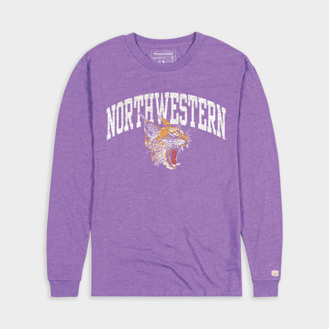 Northwestern Wildcats Roaring Long Sleeve