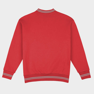 Ohio State Football Embroidered Tri-Stripe Crewneck