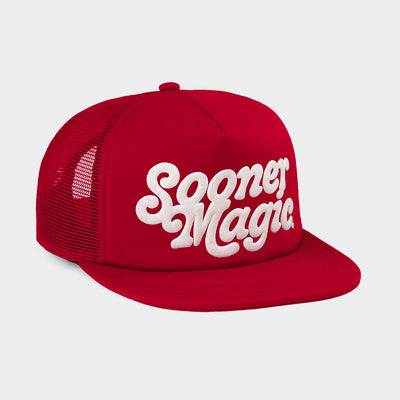 Oklahoma "Sooner Magic" Puff Ink Trucker Hat