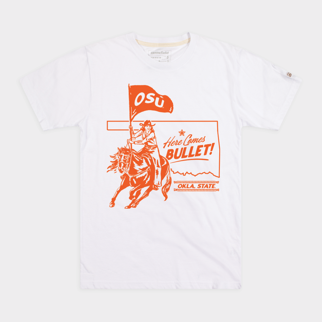 Oklahoma State Football "Here Comes Bullet!" Tee