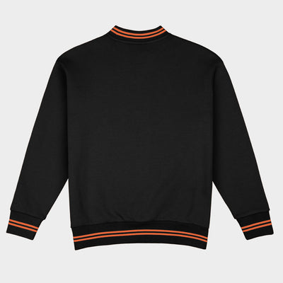 Oklahoma State Football Embroidered Tri-Stripe Crewneck