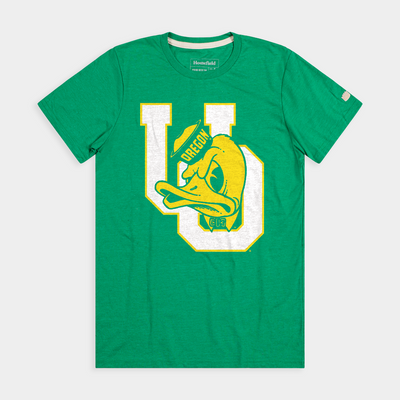 Oregon Ducks Vintage Logo and Interlocked "UO" Tee