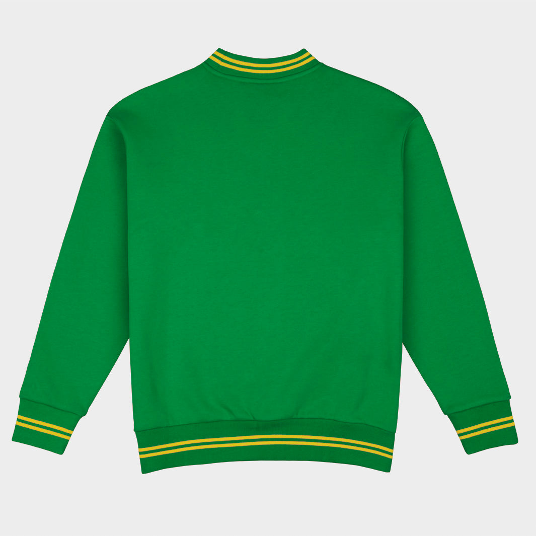 Oregon Football Embroidered Tri-Stripe Crewneck