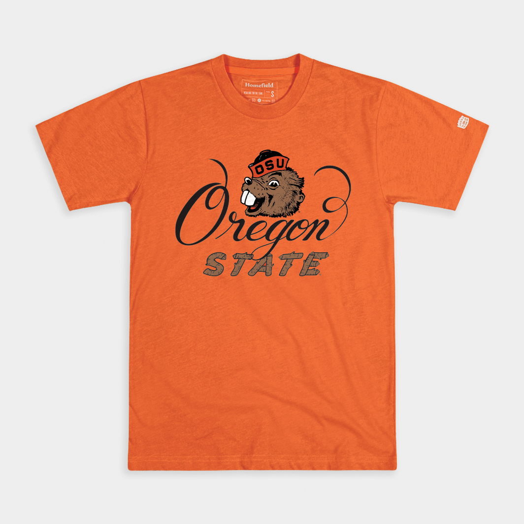 Oregon State Script Oregon State Retro Script Tee | Homefield