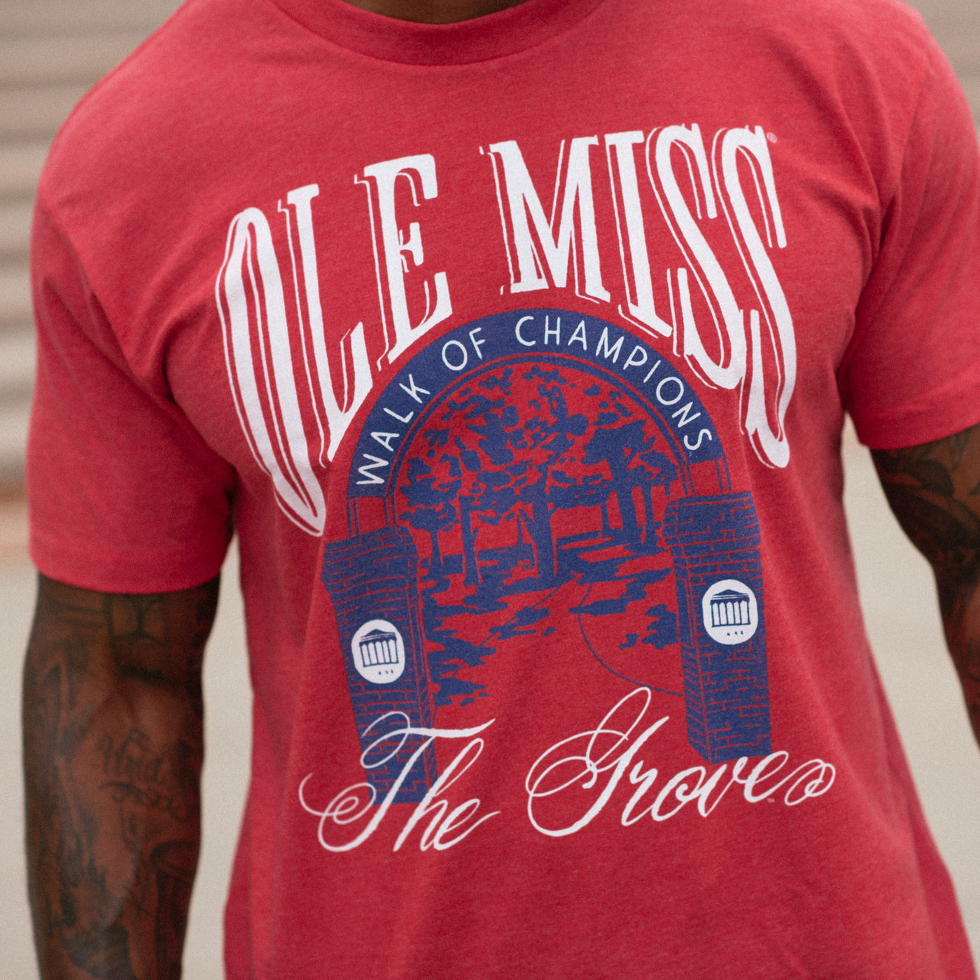 The Grove at Ole Miss Walk of Champions Tee