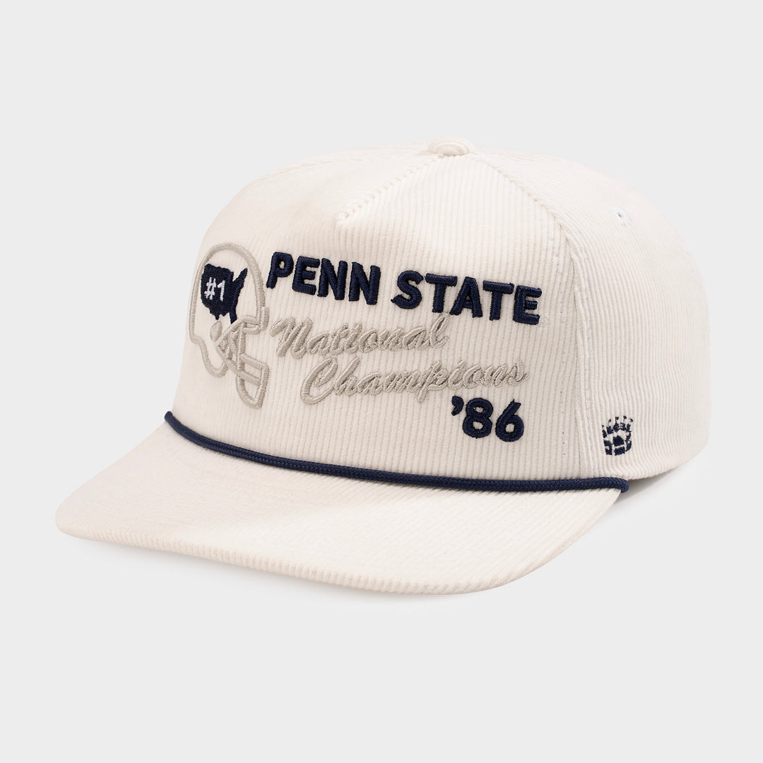 Penn State Football 1986 National Champs Corduroy Hat  display picture 1