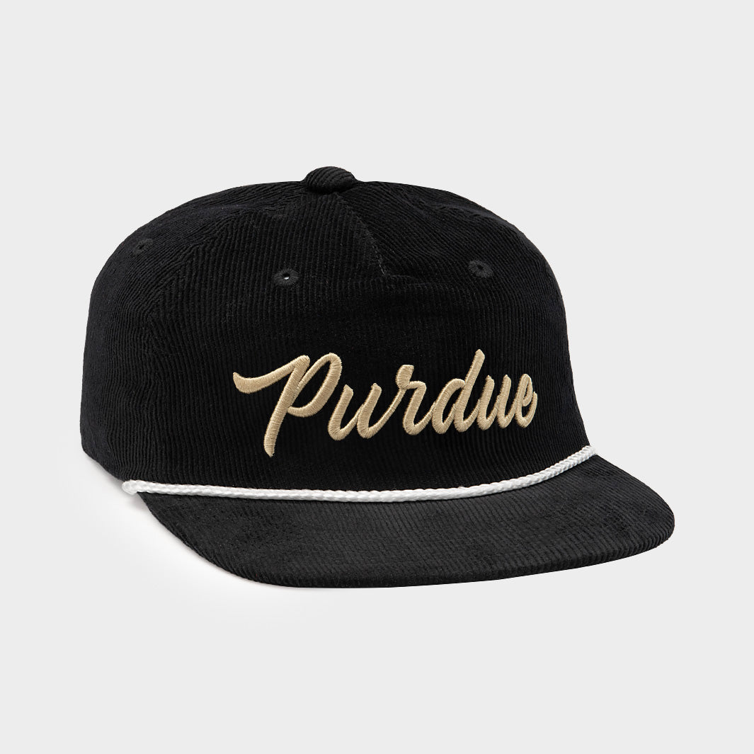 Purdue Boilermakers Retro Script Corduroy Hat | Homefield