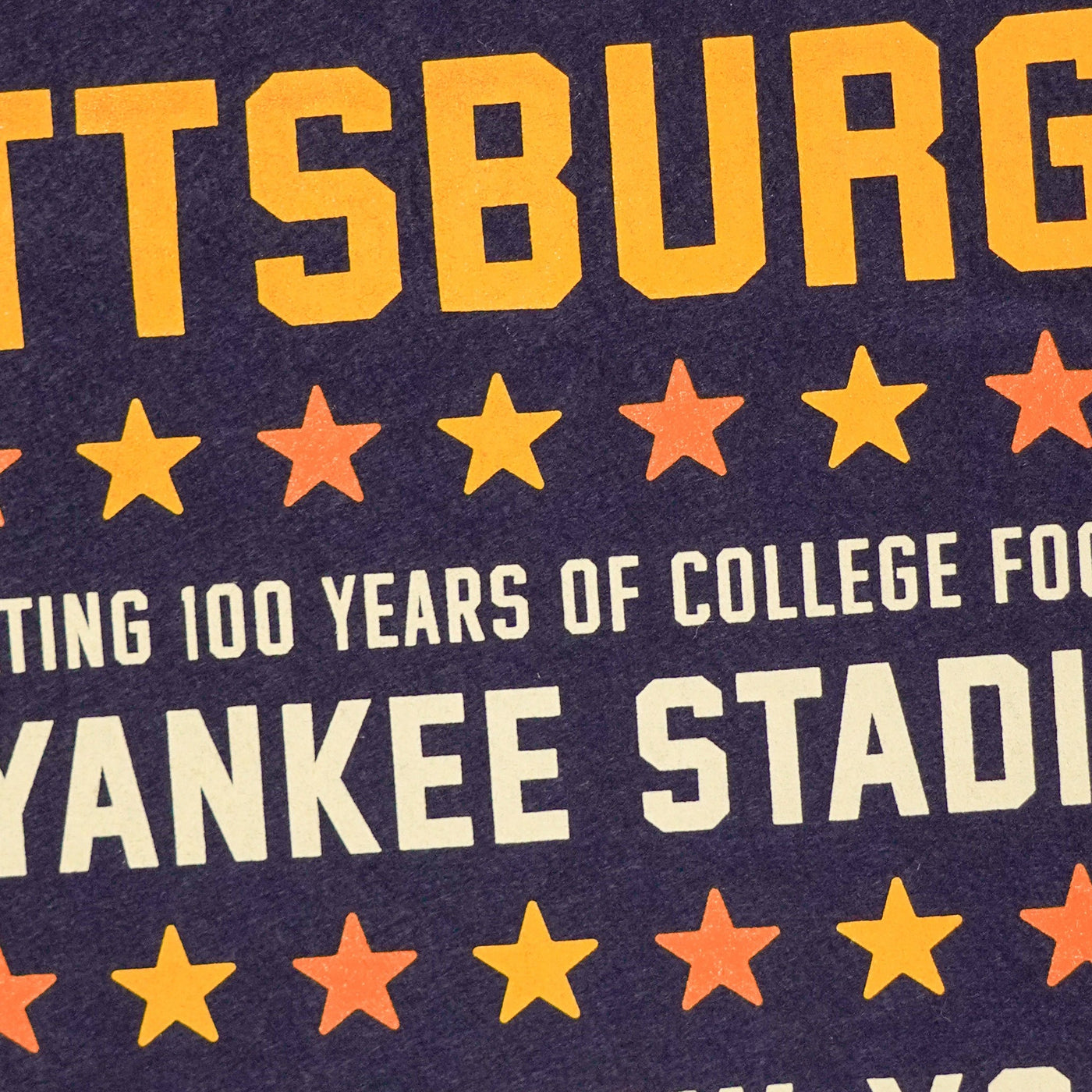 Pitt vs. Syracuse Yankee Stadium Poster Camp Flag