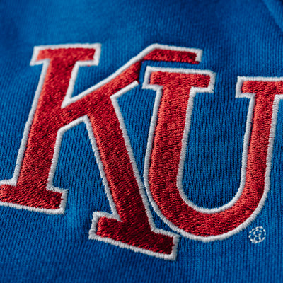 Kansas Jayhawks Vintage Iron-On Patch - 3" X 2.5", Embroidered, Sports Fan Gift