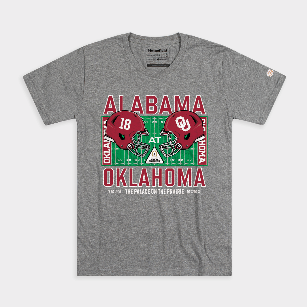Alabama vs. Oklahoma 2025 College Football Playoff Tee