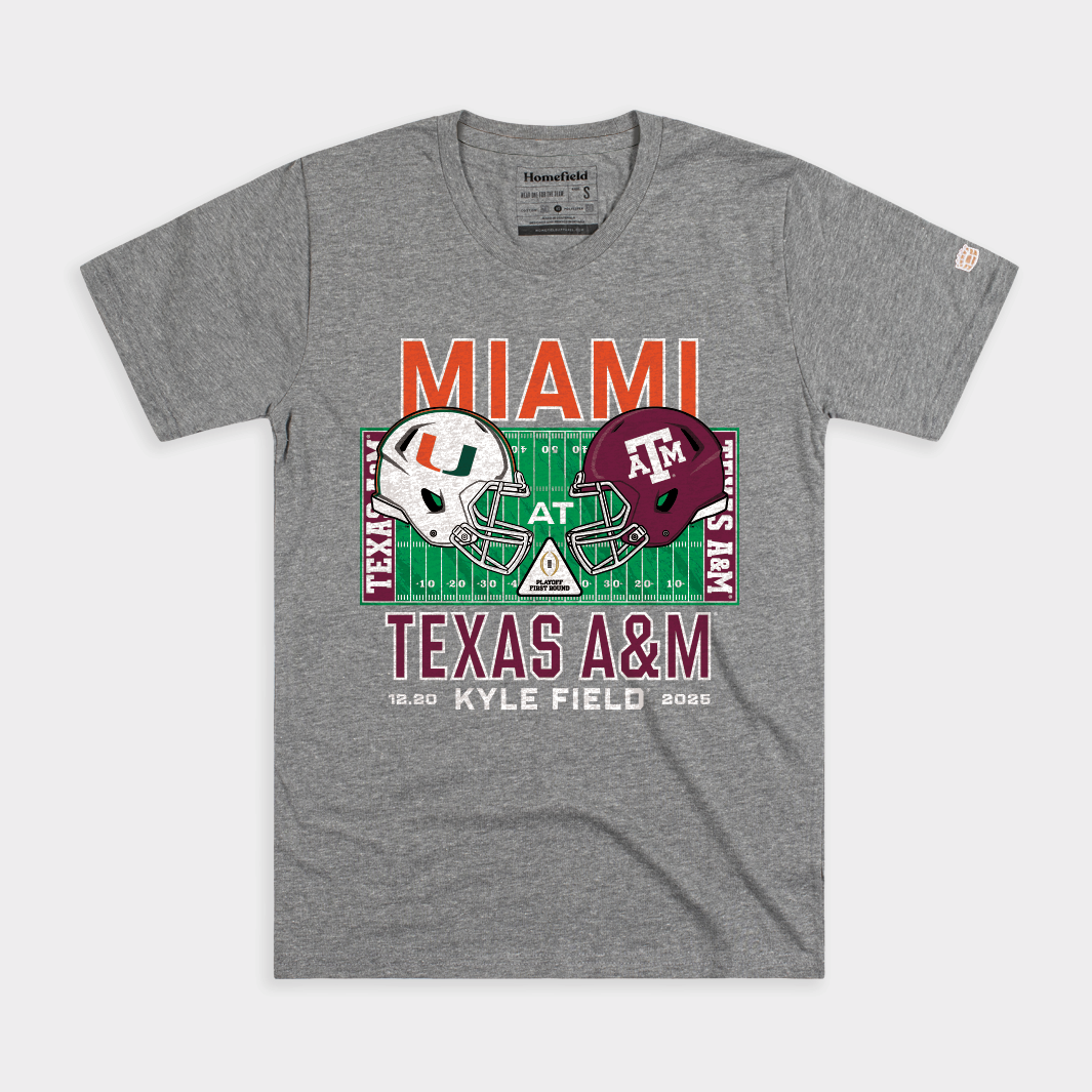 Miami vs Texas A&M 2025 College Football Playoff Tee