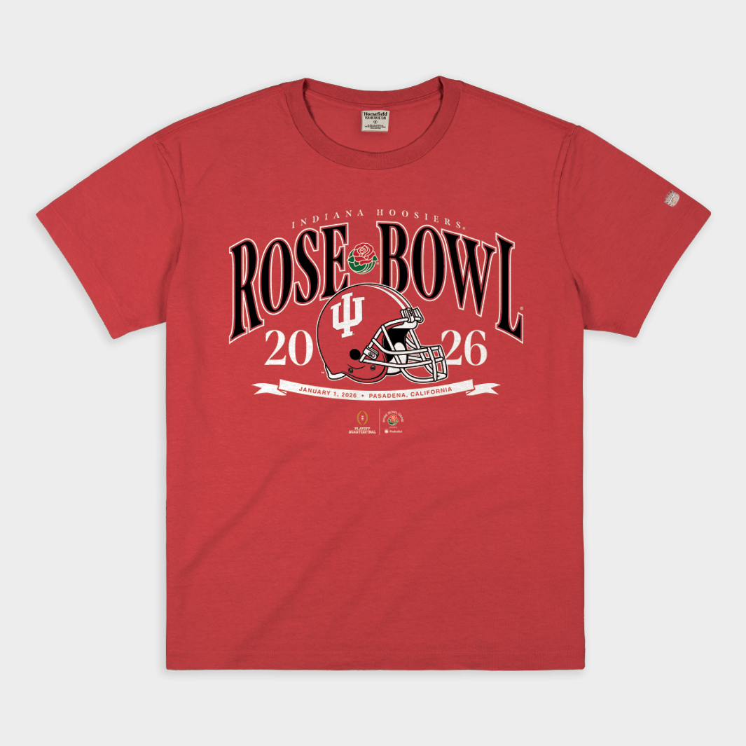 Indiana 2026 Rose Bowl Crimson Heavyweight Tee
