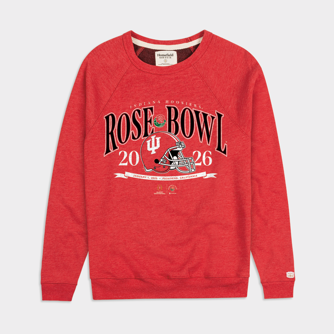 Indiana 2026 Rose Bowl Crimson Crewneck
