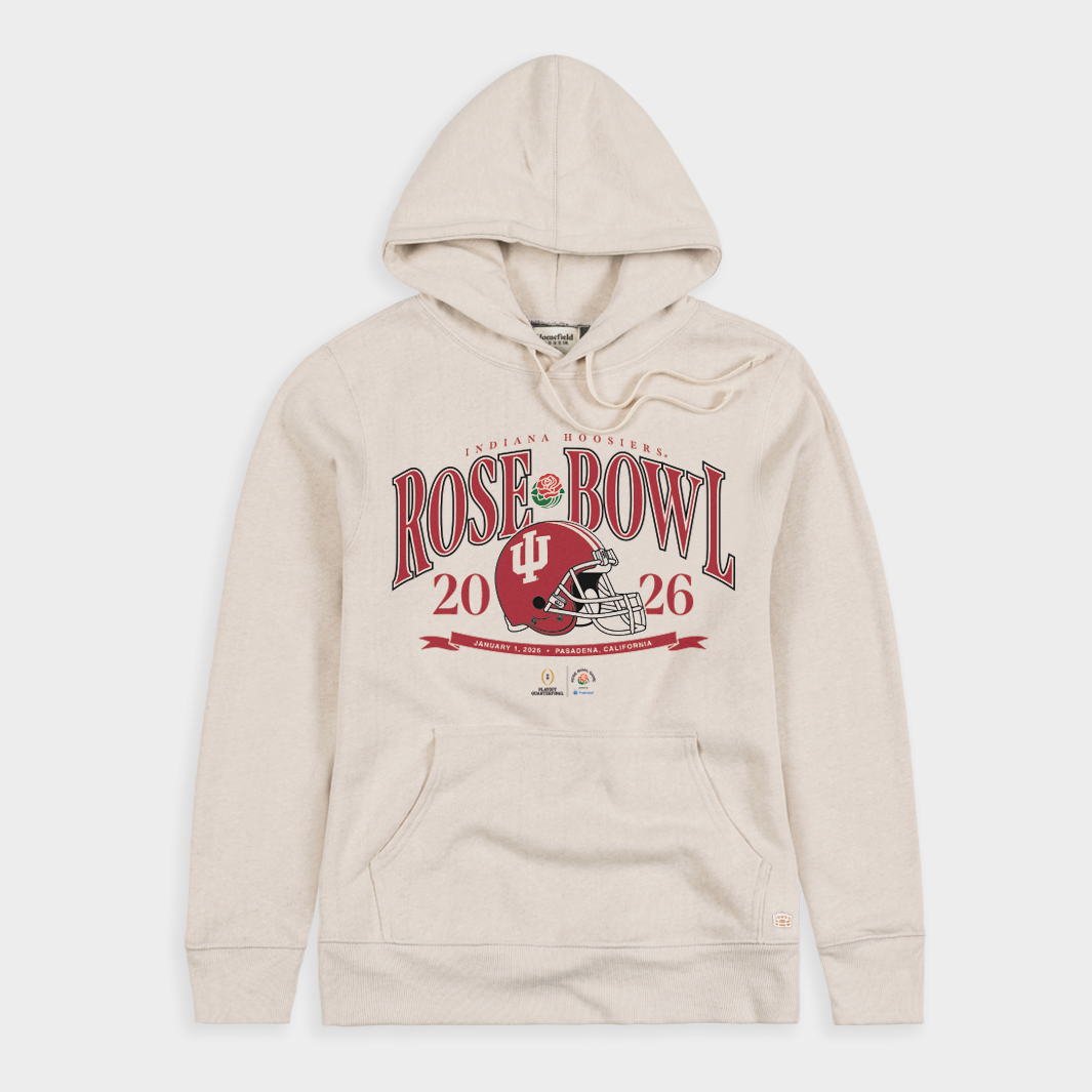 Indiana 2026 Rose Bowl Cream Hoodie